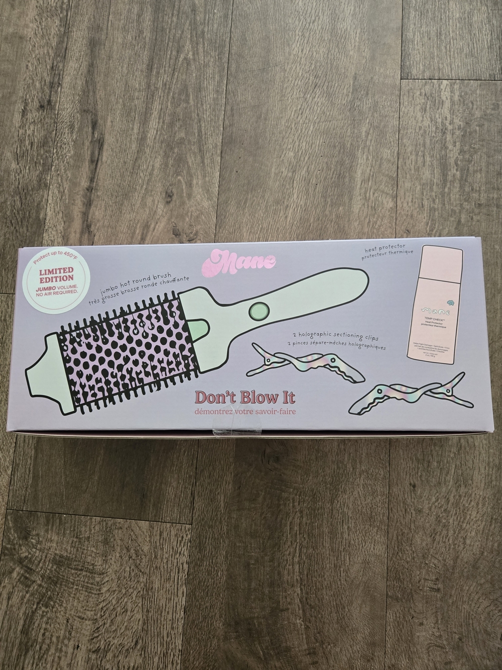Mane 'Don't Blow It' Jumbo Round Brush Set - Pastel Mint & Pink